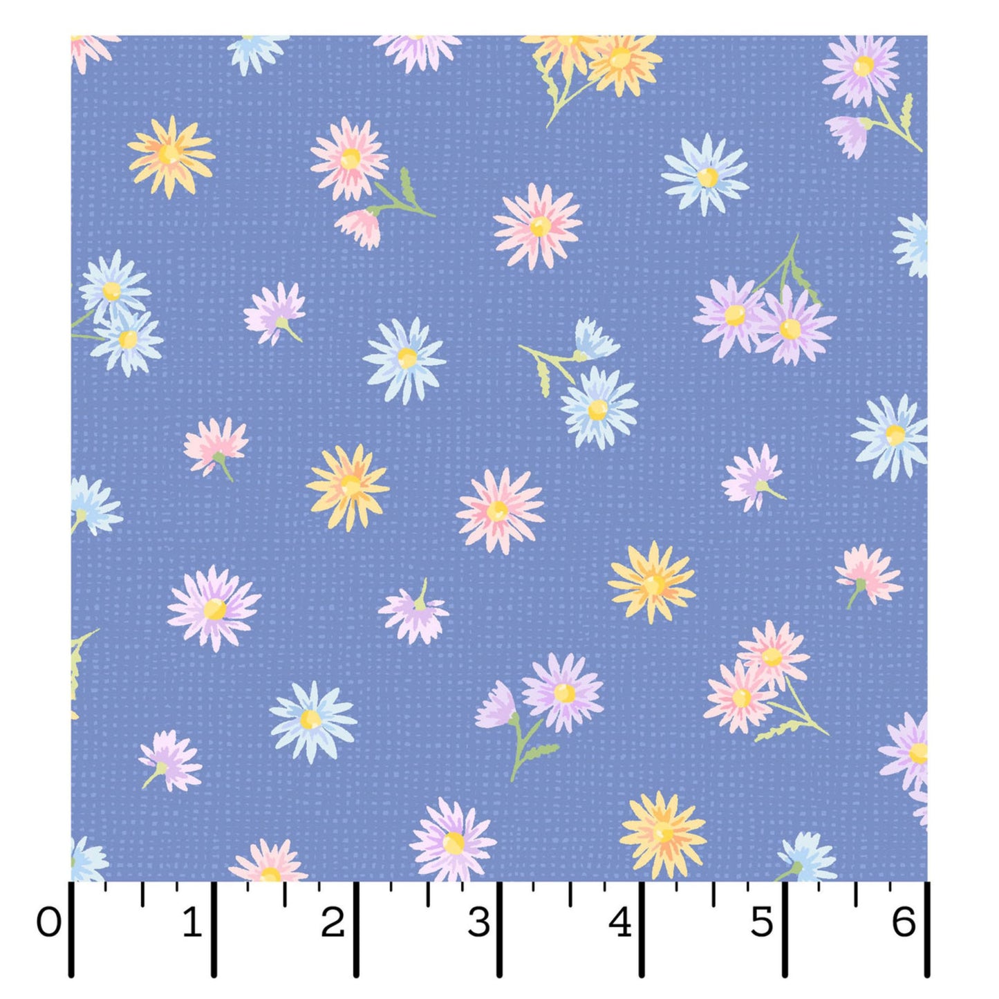 Maywood Gathering Sun Tossed Floral Blue Quilting Cotton Fabric