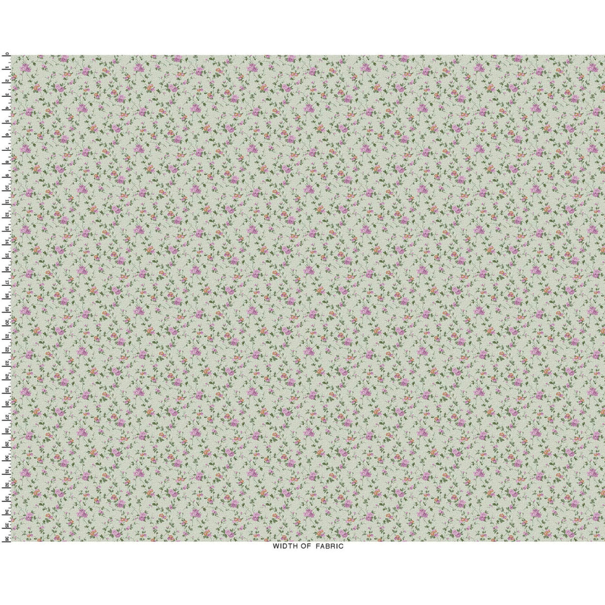 Delicate Vine Sage Green Quilting Cotton Fabric-Courtland Fabric Collection.