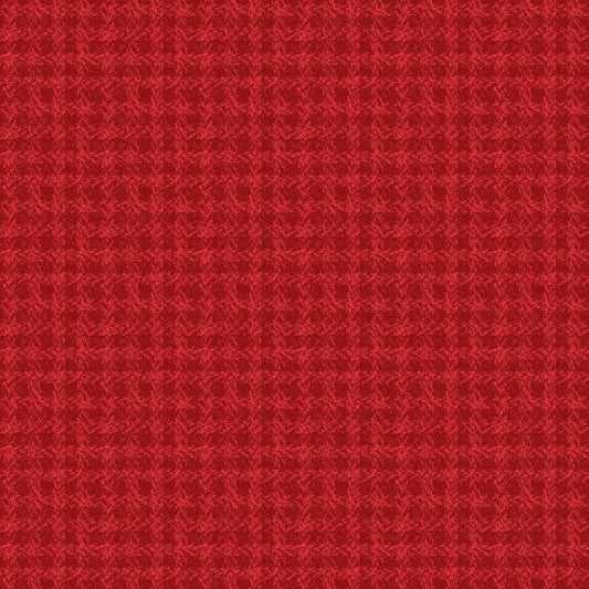 Snowtop Mountain Flannel Texture Red Fabric | Maywood Studio Christmas Flannel