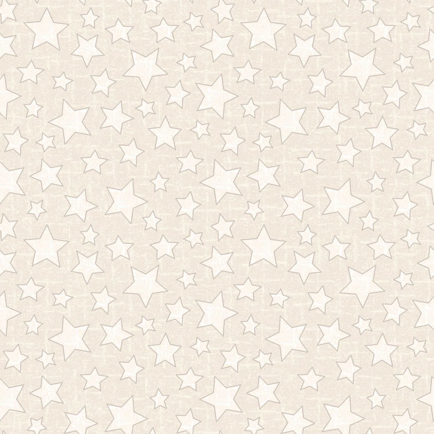 Snowtop Mountain Flannel Stars Cream Fabric | Maywood Studio Star Flannel by the Yard
