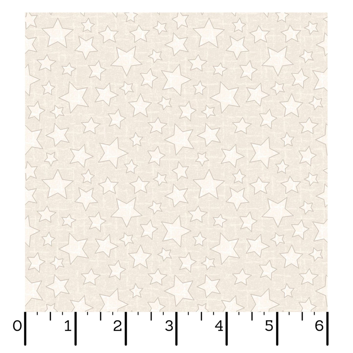 Snowtop Mountain Flannel Stars Cream Fabric | Maywood Studio Star Flannel by the Yard