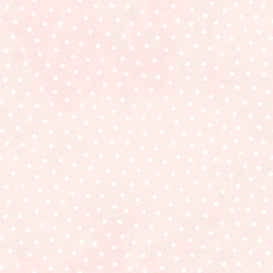 Little Lambies Pink Polka Dot Flannel Fabric by Maywood Studios