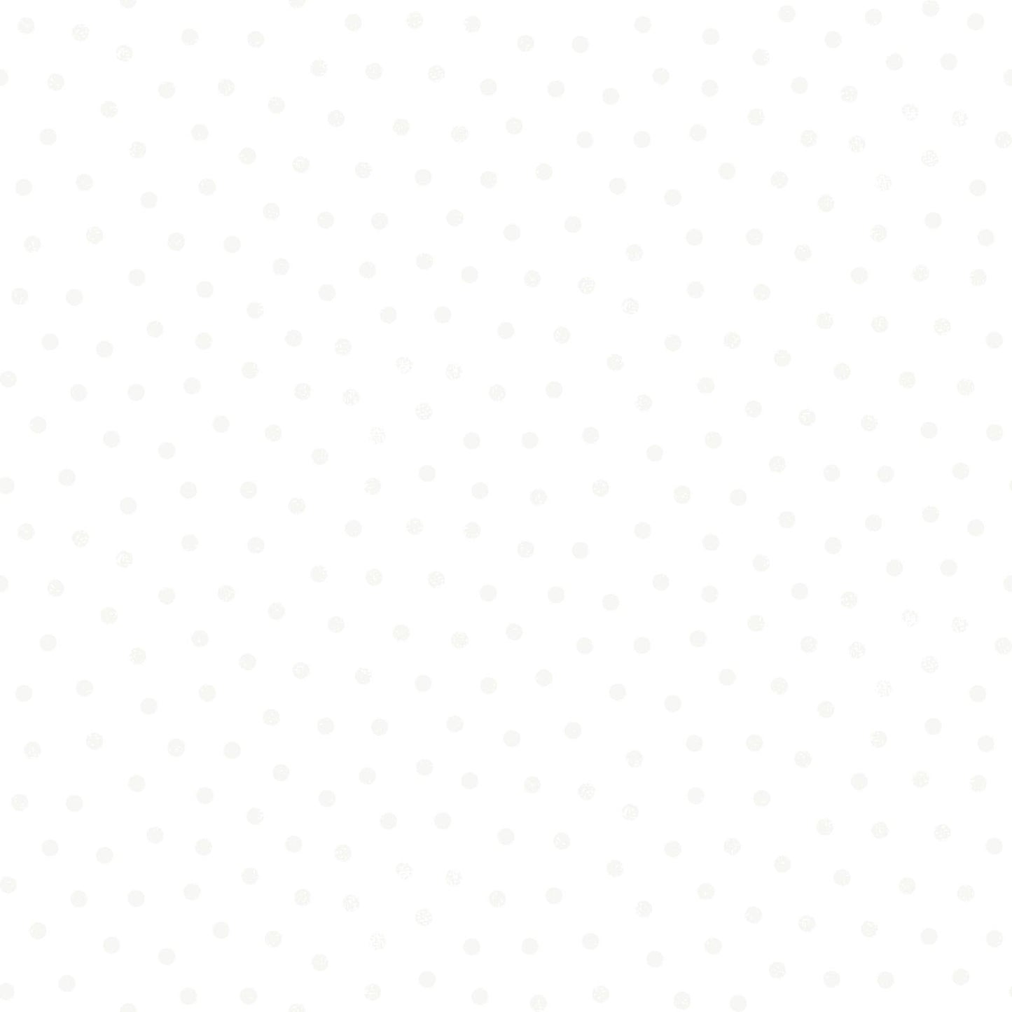 Little Lambies Flannel Polka Dot Fabric – Grey Dots on White Cotton Flannel