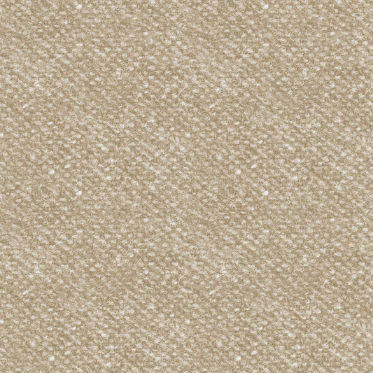 Tan Tweed-Look Cotton Flannel Fabric - Maywood Studios Woolies