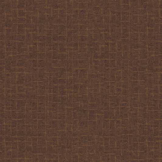 Chocolate Brown Crosshatch Flannel Fabric – Maywood Studios Woolies
