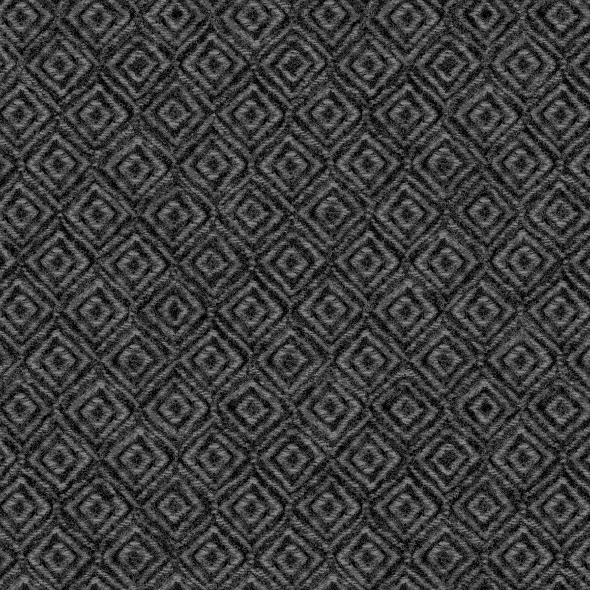 Geometric Cotton Flannel Fabric: Maywood Woolies Collection, Black and Gray (43/44").