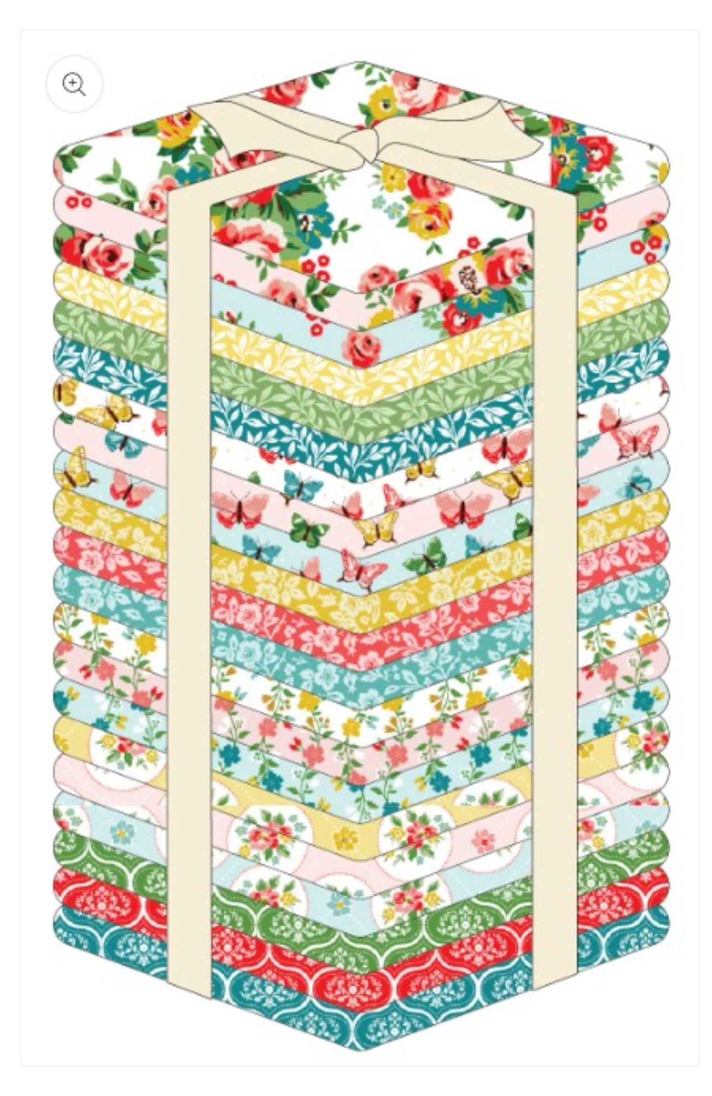 Matilda Precut Quilt Squares by Poppie Cotton | Vintage Floral 10” Fabric Squares