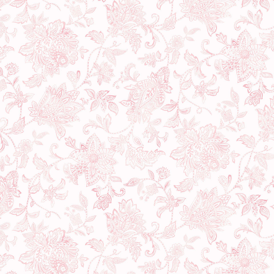 Tonal Floral Blender Fabric – Yours Truly Collection, Pale Pink Floral Etched Quilting Cotton,