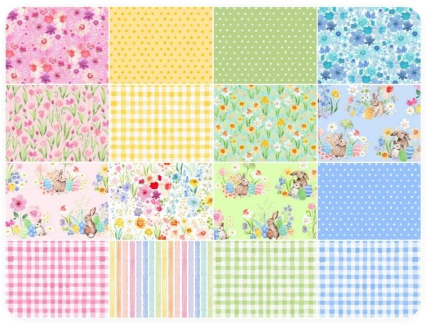 Spring Cheer Precut Pack by Clothworks | 10” Fabric Squares