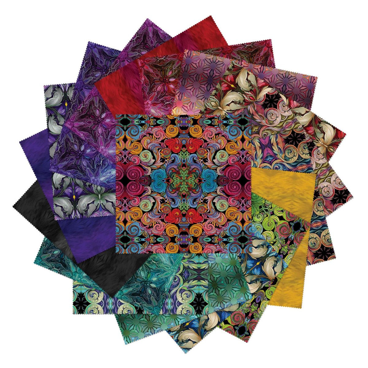 Benartex Incandescent 10" Precut Fabric Squares – 42 Piece Layer Cake.