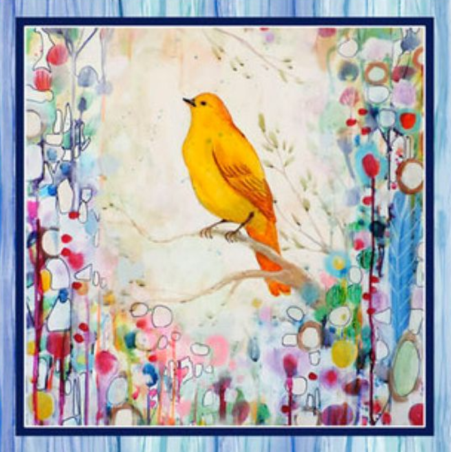 Tree Of Life Panel: 8-Block Quilt Fabric, 100% Cotton Fabric, 9.5-Inch Blocks.