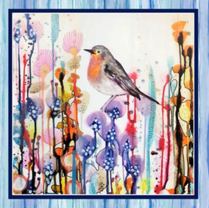 Tree Of Life Panel: 8-Block Quilt Fabric, 100% Cotton Fabric, 9.5-Inch Blocks.