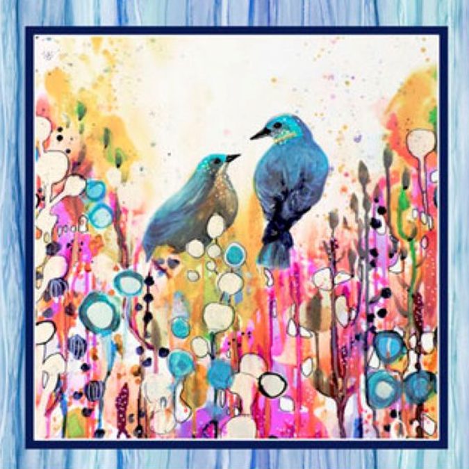 Tree Of Life Panel: 8-Block Quilt Fabric, 100% Cotton Fabric, 9.5-Inch Blocks.