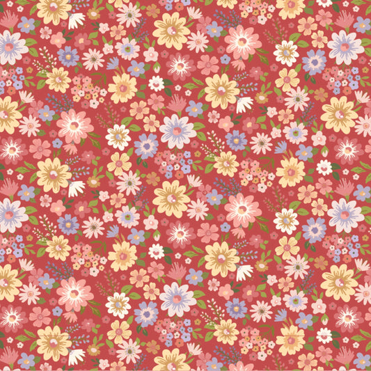 Send Her Flowers - Poppie Cotton Nature Sings Collection | Red