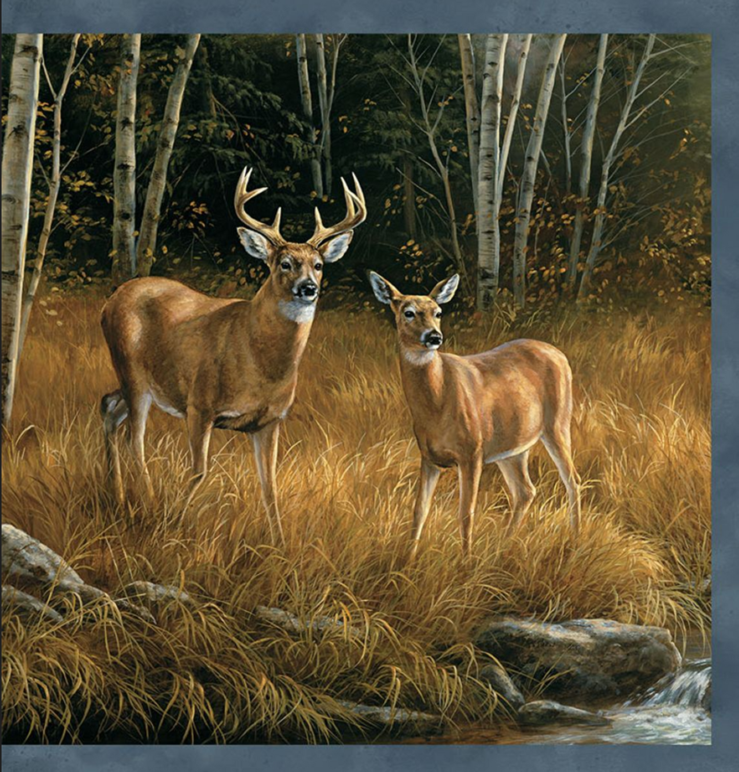 Northcott Naturescapes Deer Blocks Premium Quilting Cotton Fabric