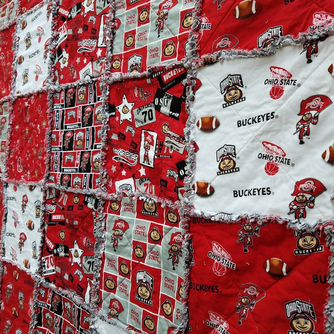 Sports Teams Rag Quilts, Made to order
