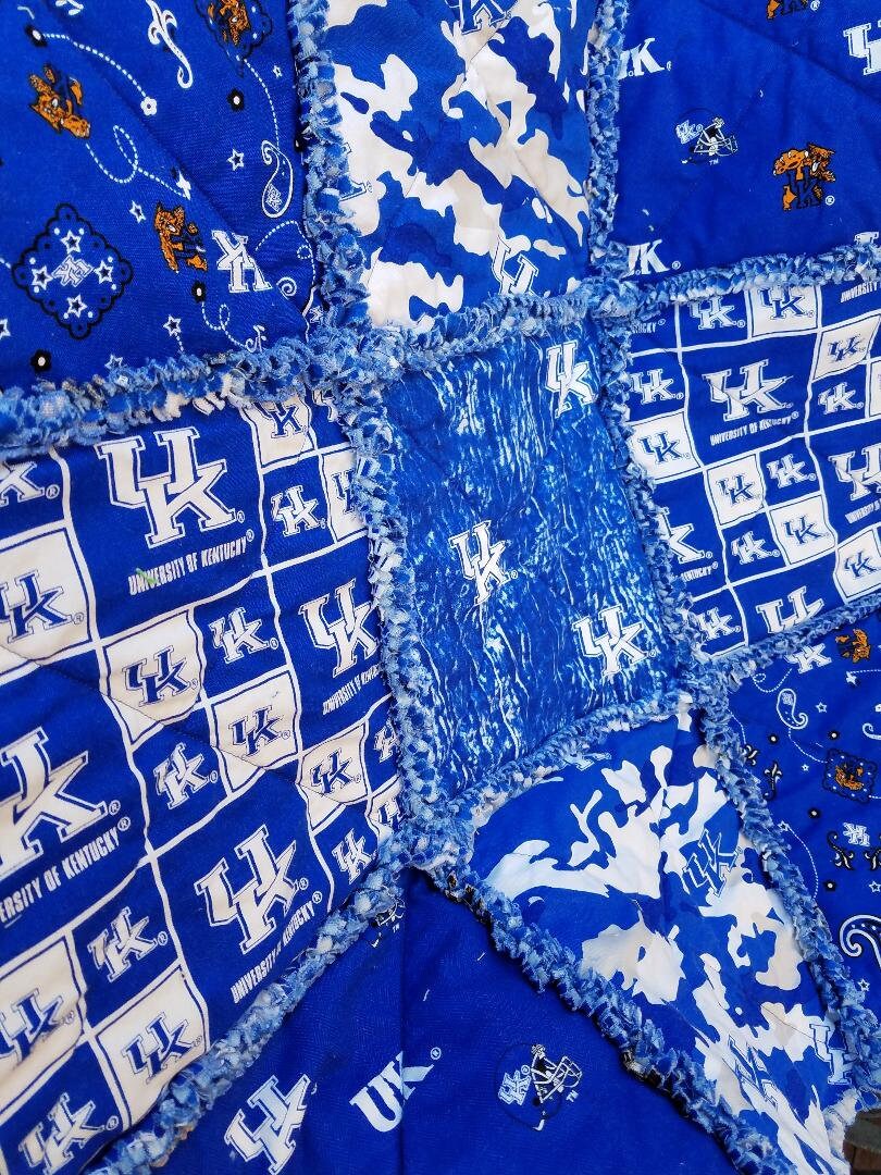Sports Teams Rag Quilts, Made to order