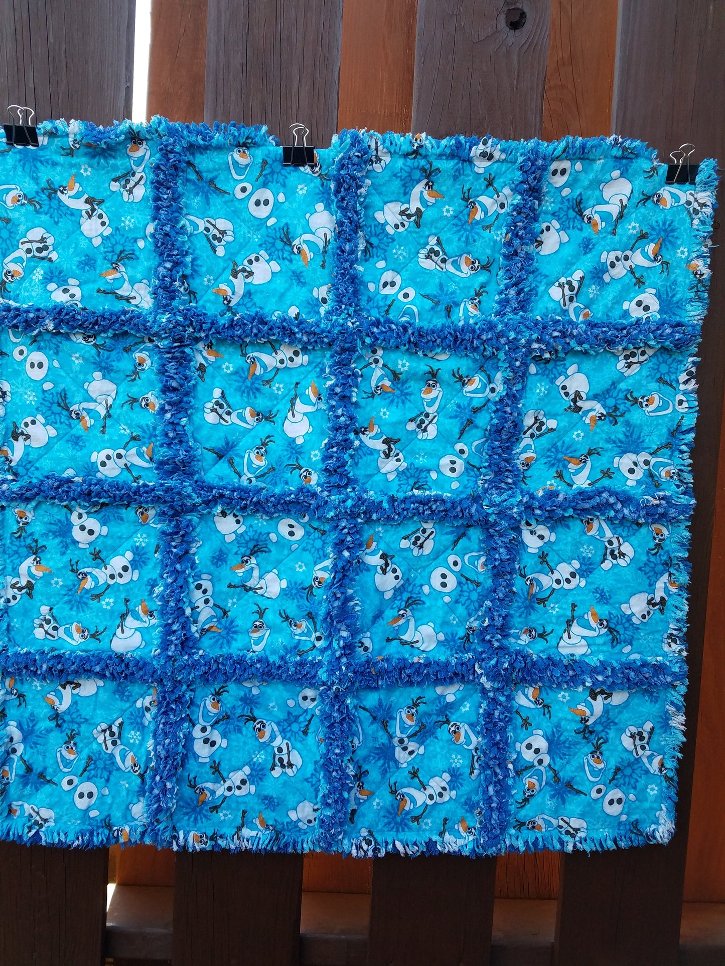 Snowman Rag Quilt