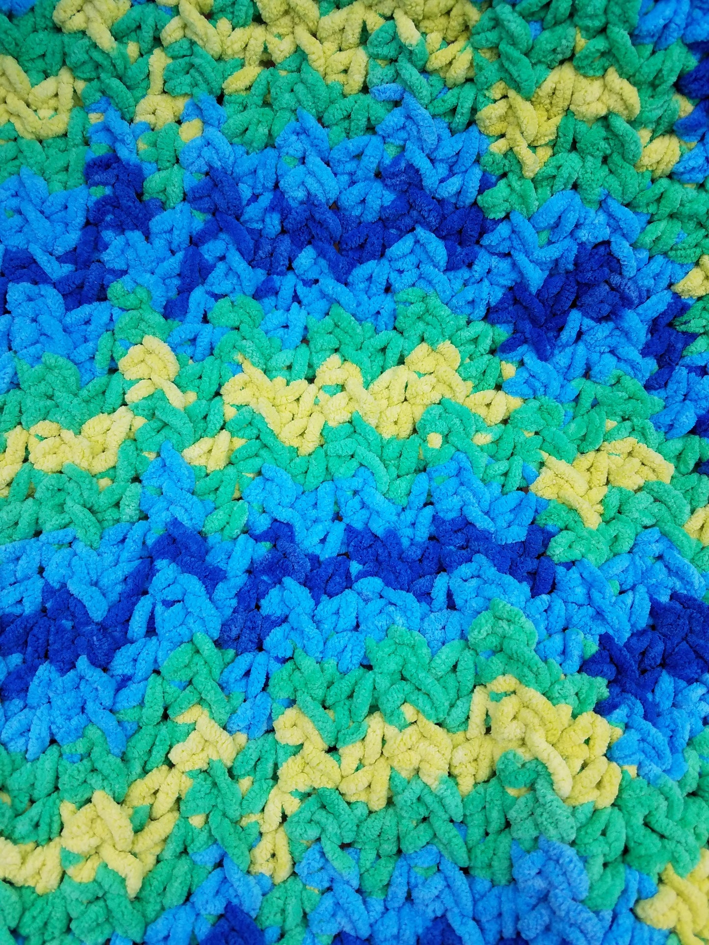 Blue baby blanket, crochet baby blanket, blue crochet blanket, green baby blanket, green crochet blanket, crochet lap blanket