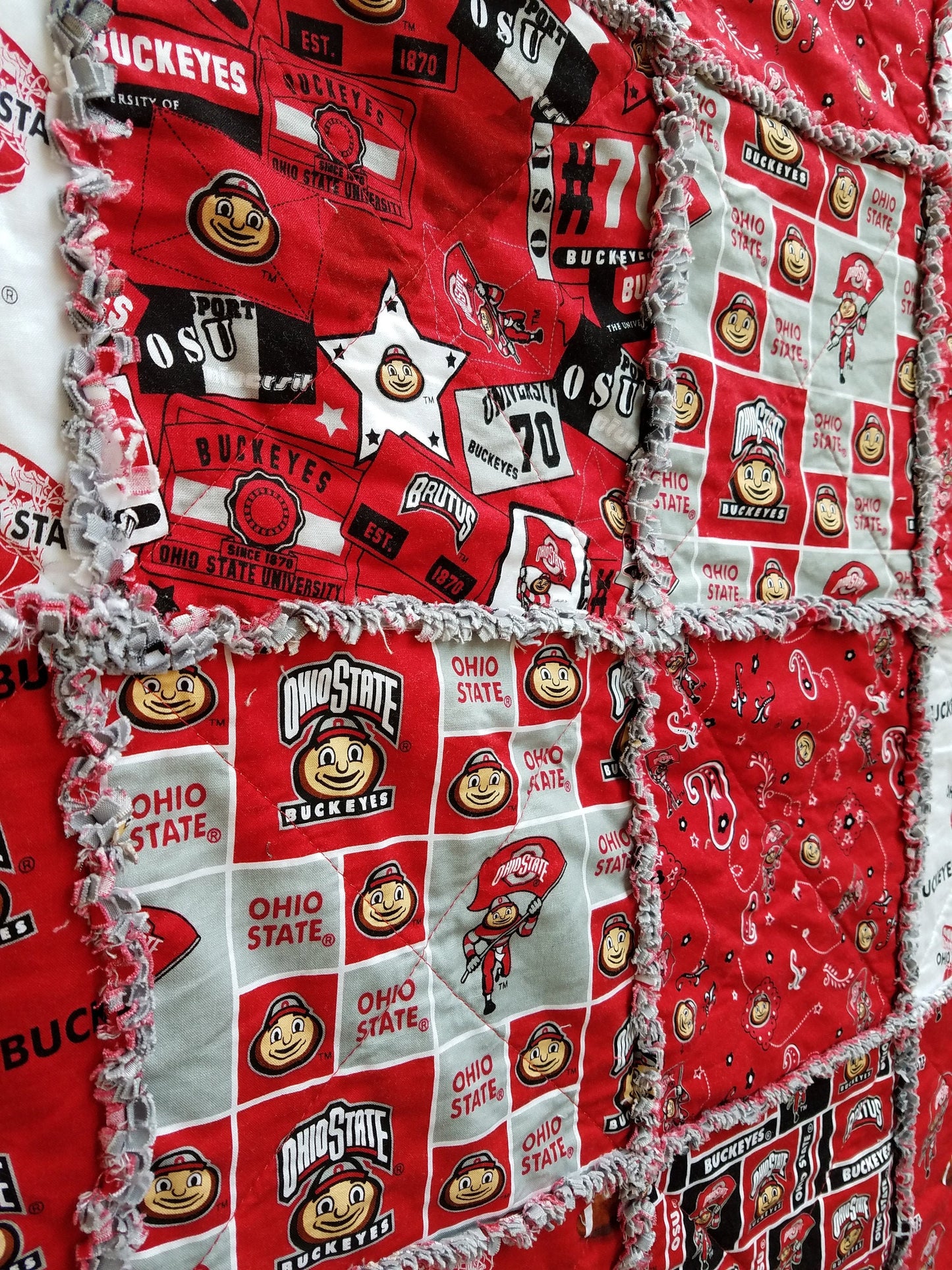 Sports Teams Rag Quilts, Made to order