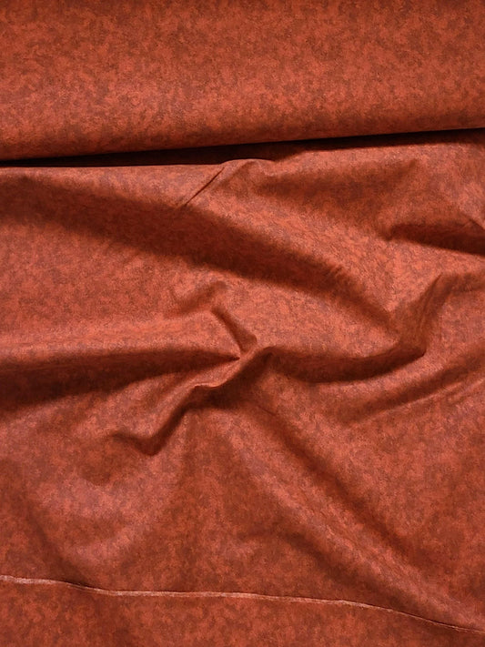 Rust Brown Quilt Cotton Blender Fabric.