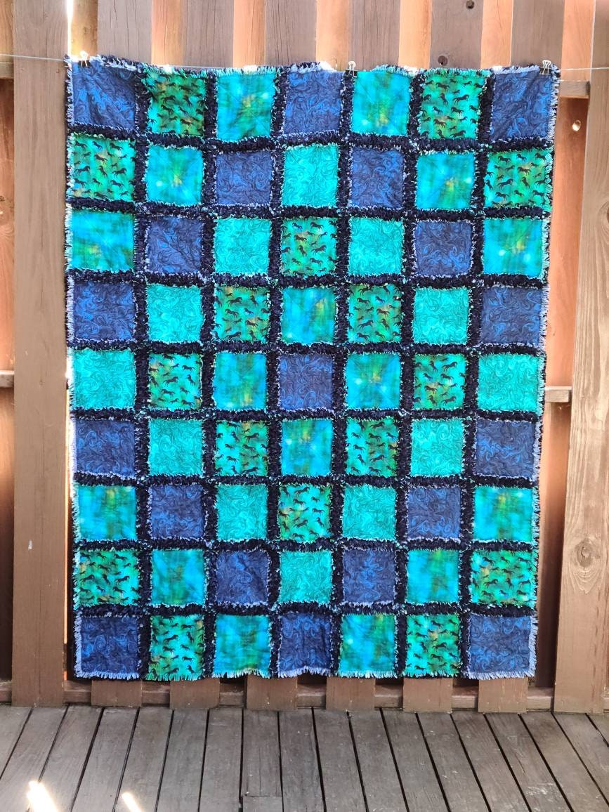 Southwestern Rag Quilt Throw