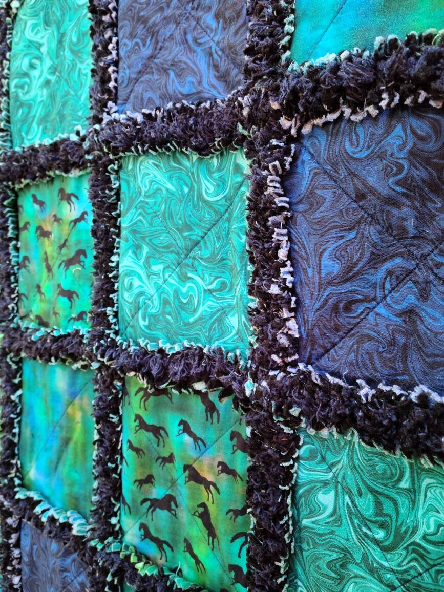 Southwestern Rag Quilt Throw