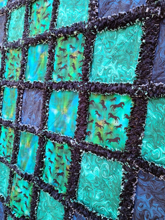 Southwestern Rag Quilt Throw