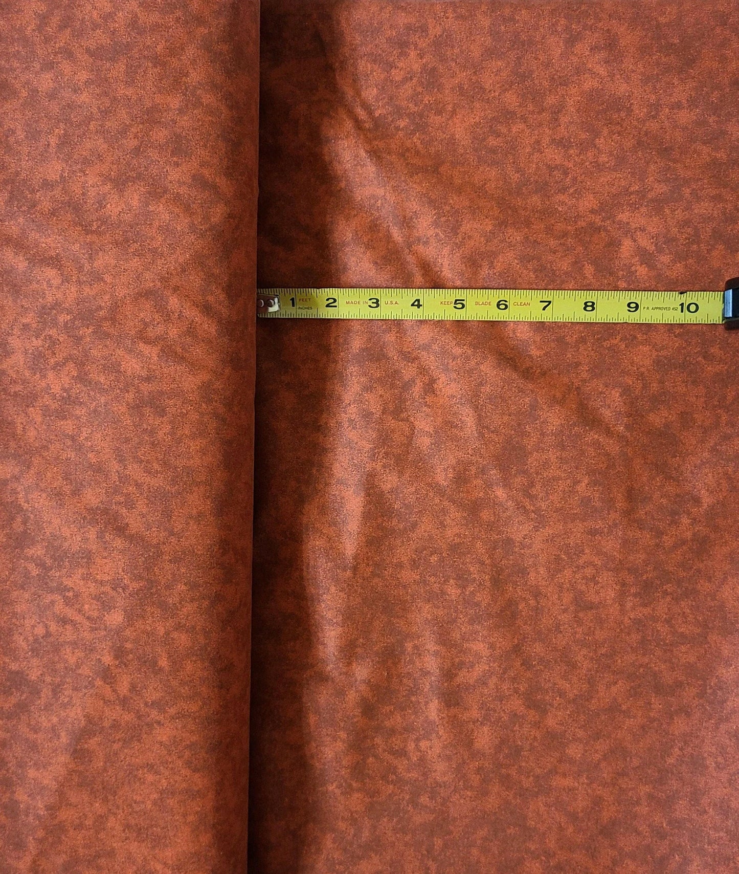 Rust Brown Quilt Cotton Blender Fabric.