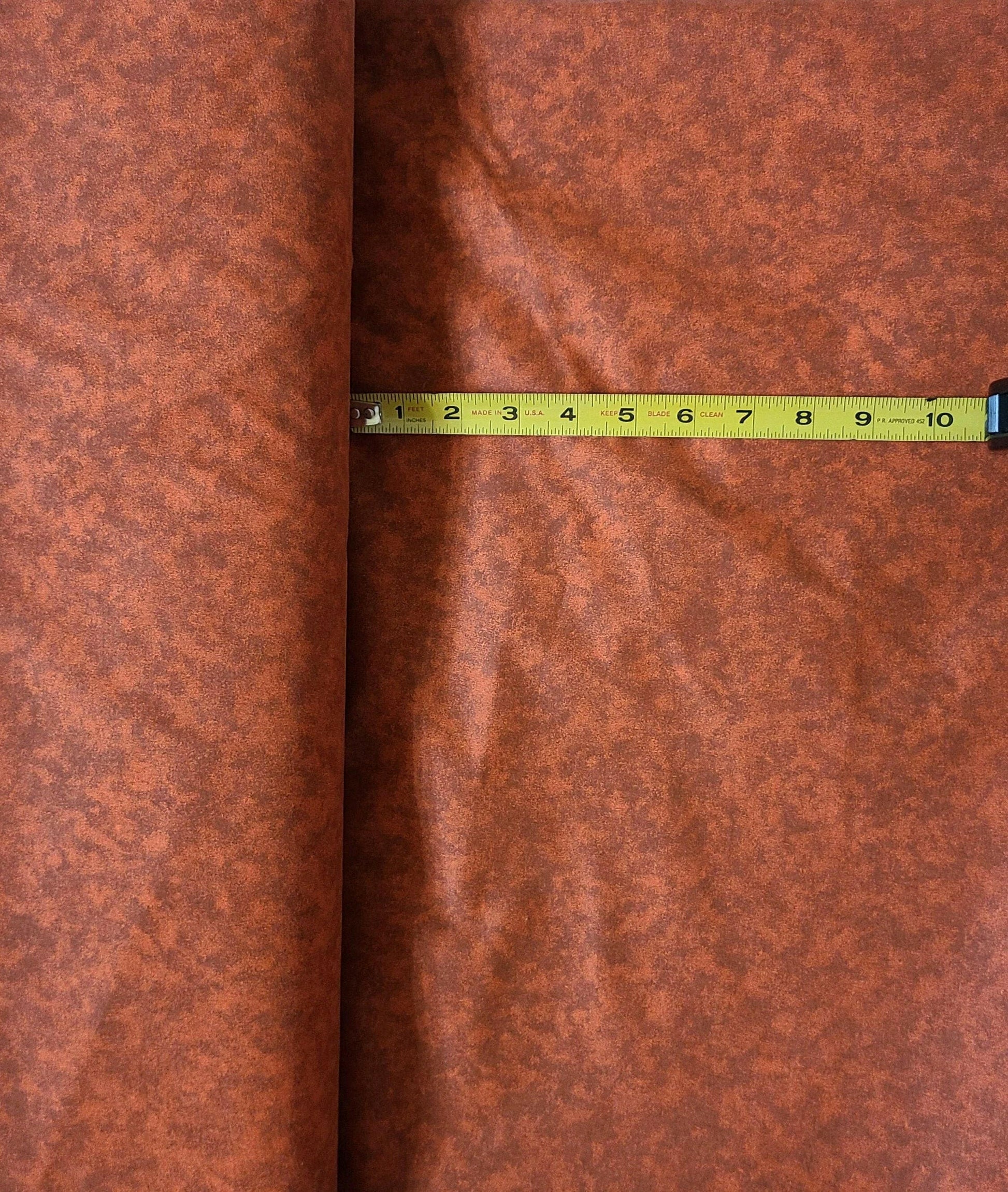 Rust Brown Quilt Cotton Blender Fabric.