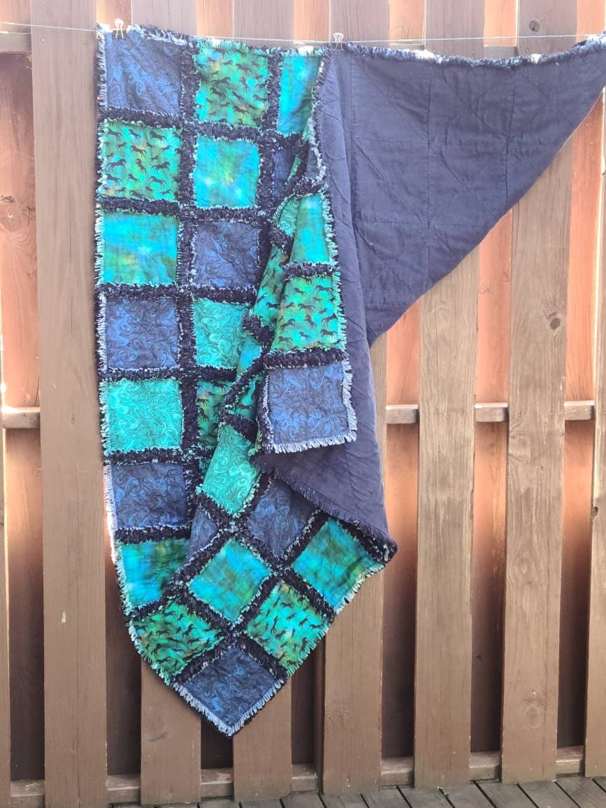 Southwestern Rag Quilt Throw
