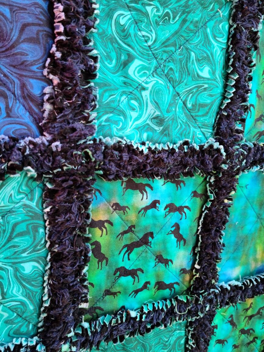 Southwestern Rag Quilt Throw