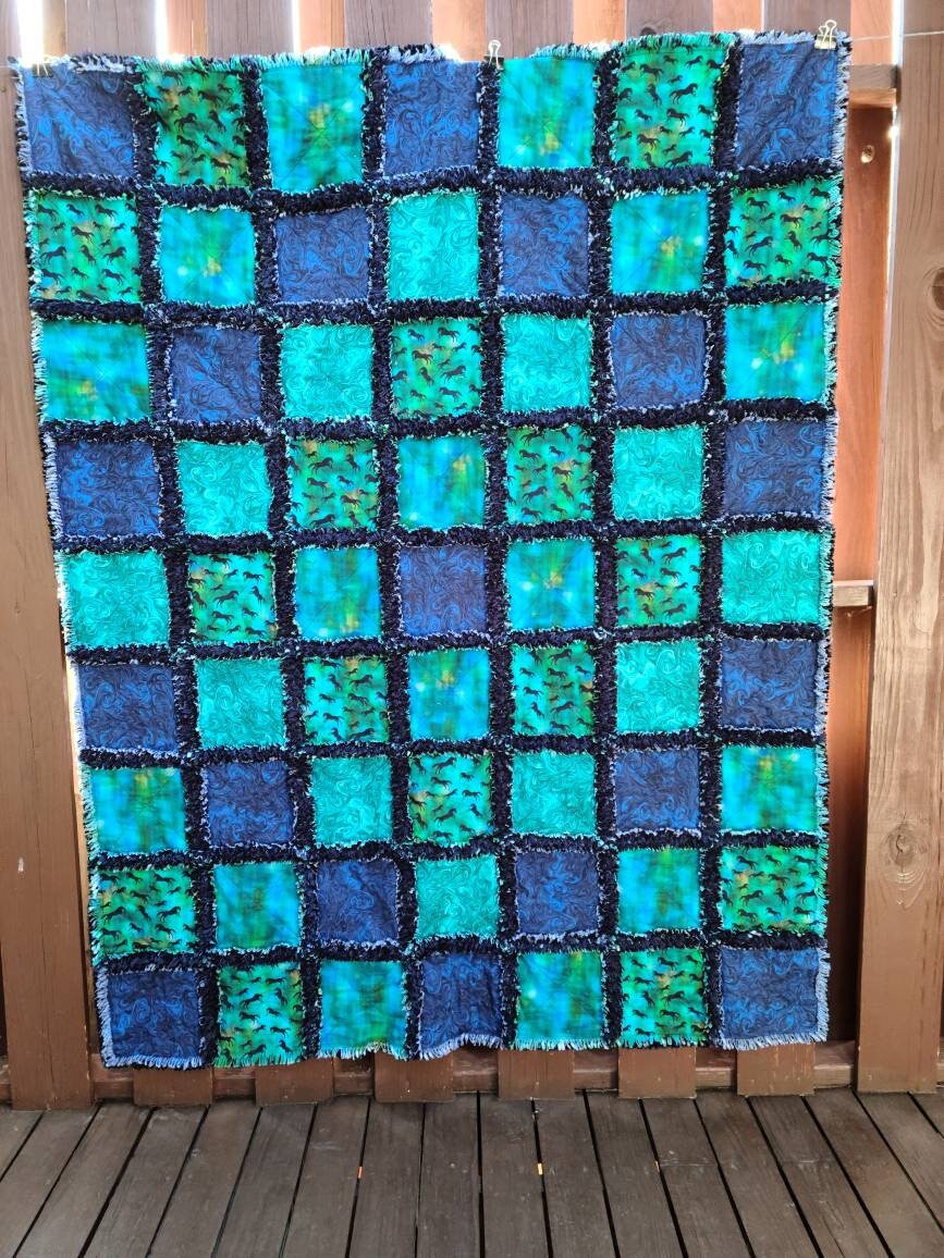 Southwestern Rag Quilt Throw