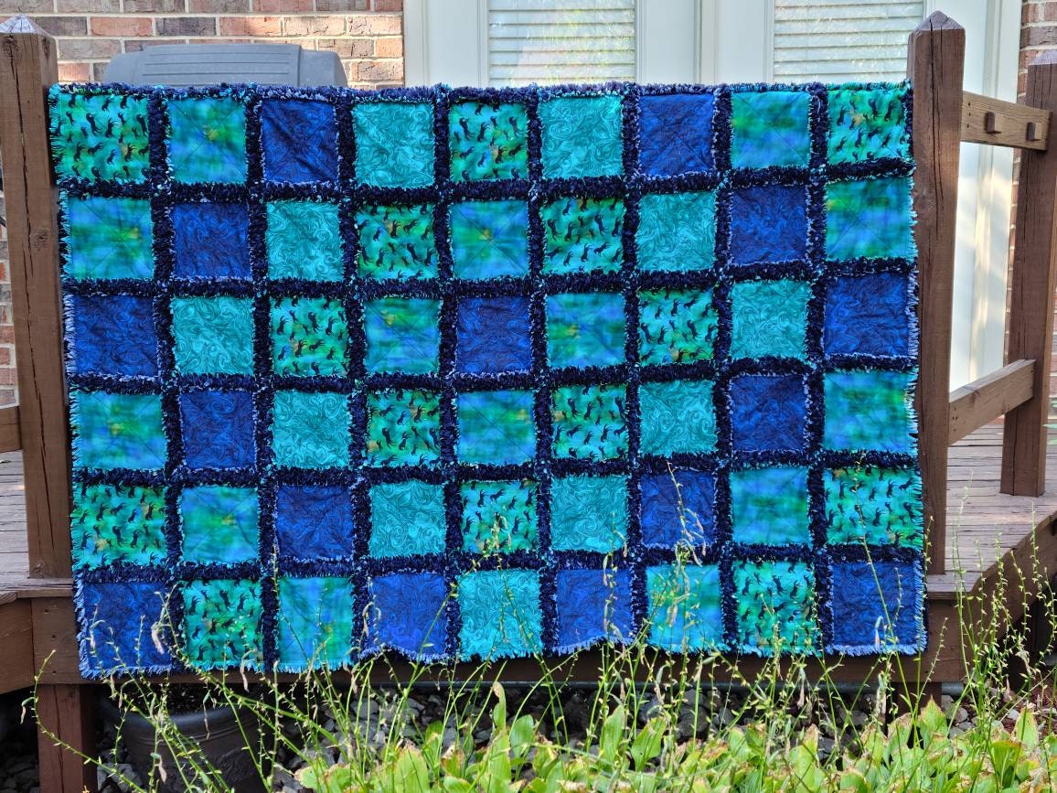 Southwestern Rag Quilt Throw