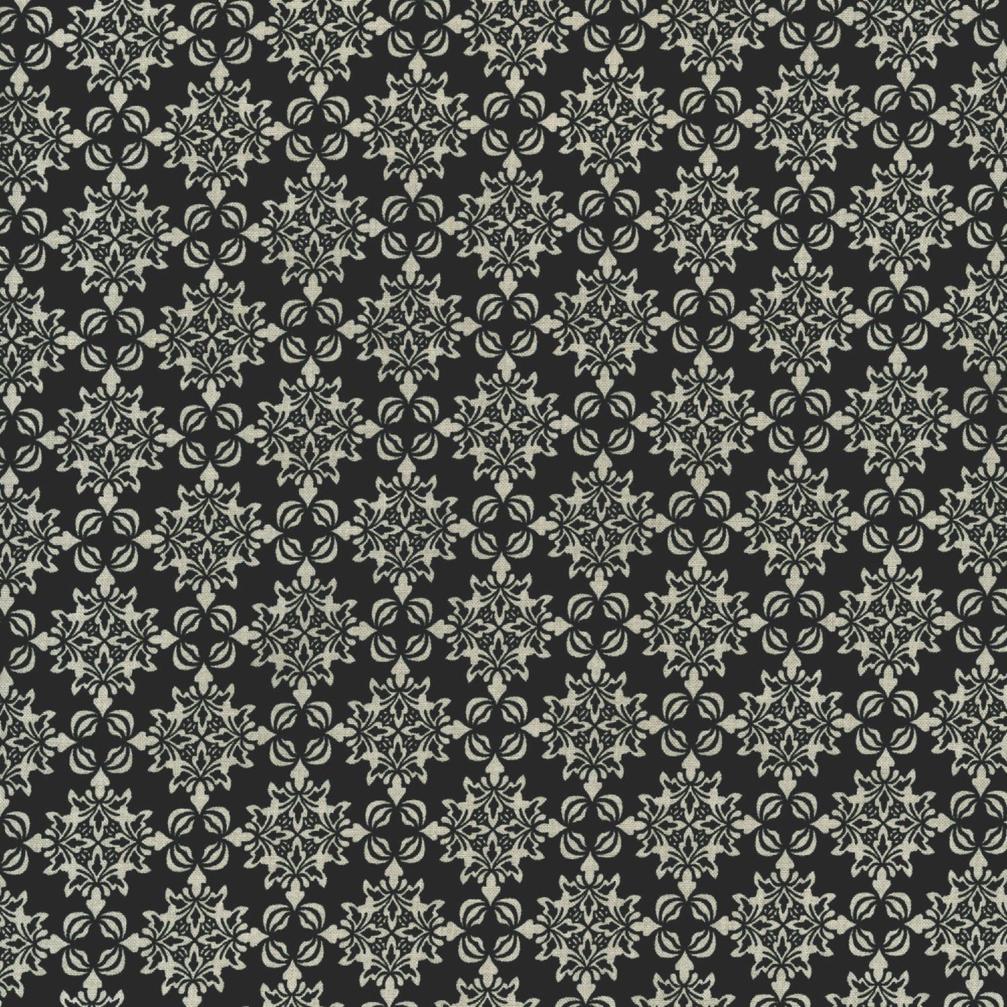 Black and White Geometric Fabric
