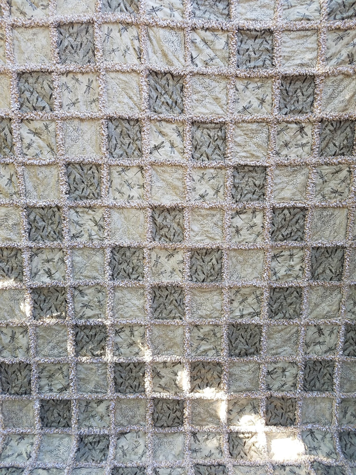 Custom Rag Quilt Comforter: Cotton Flannel Bedspread, Made to Order