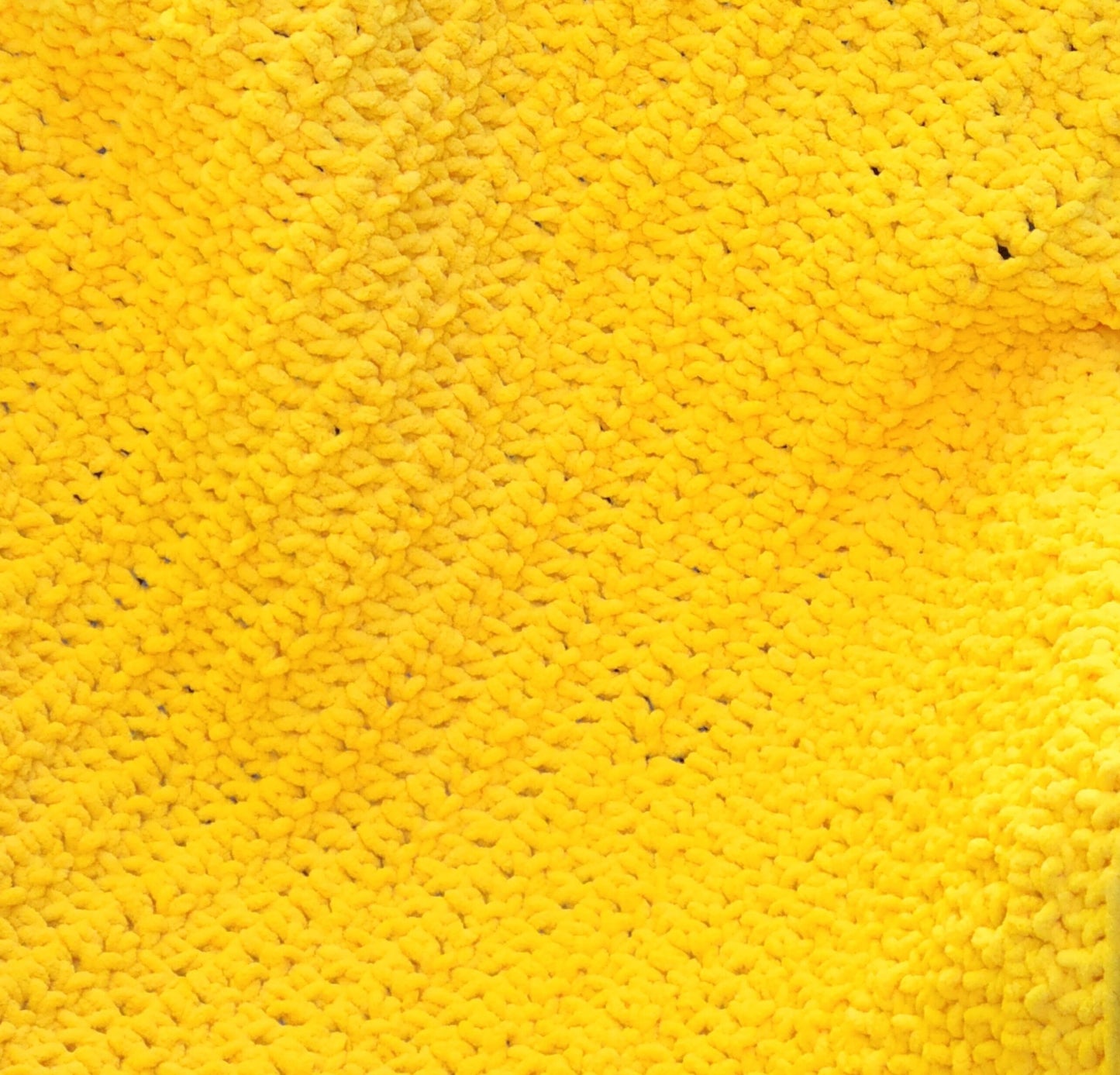 Yellow Crochet Baby Blanket