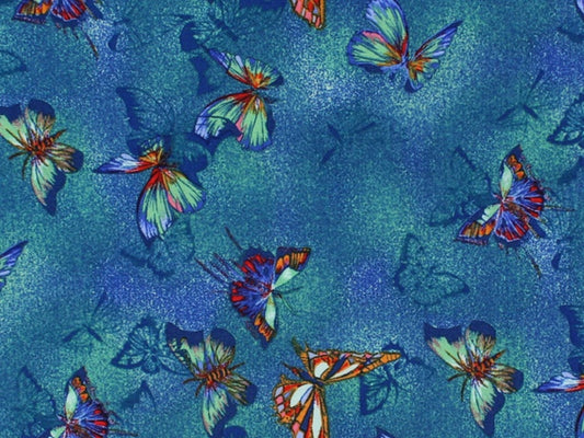 Butterfly Cotton Quilt Fabric