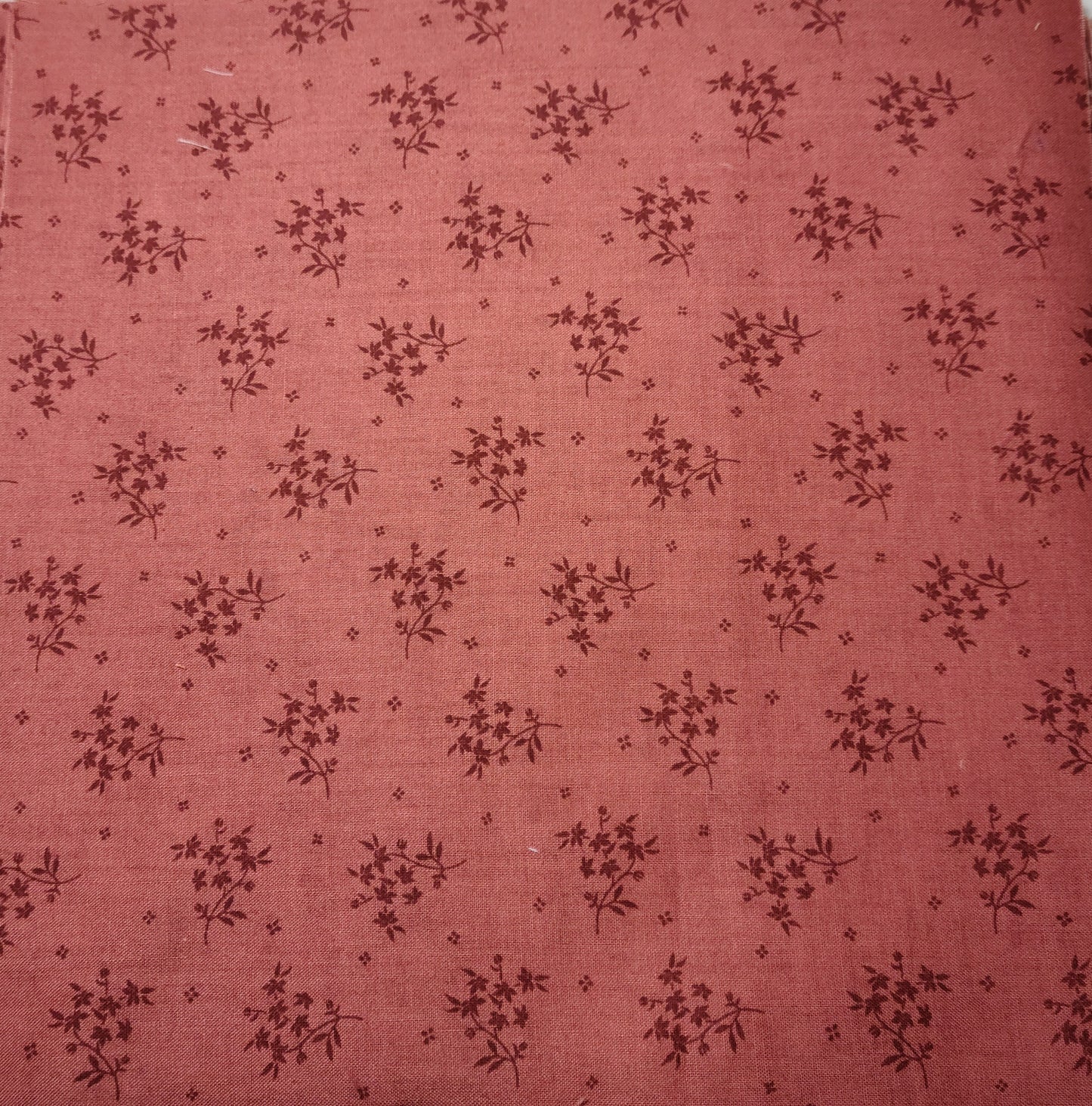 20 Terra Cotta Tone on Tone 10" precut cotton squares