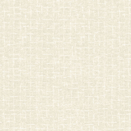 Vanilla Cream Crosshatch Flannel  Maywood Studio Woolies Collection