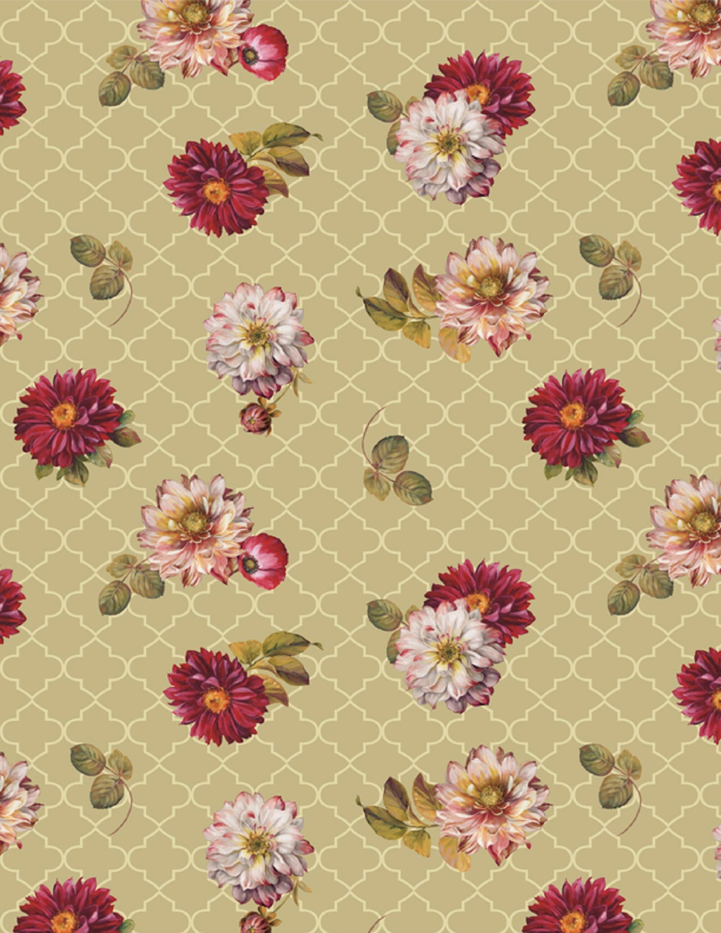 Rosewood Lane Floral Cotton Quilt Fabric