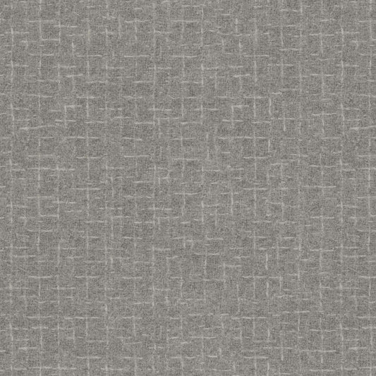 Pewter Gray Crosshatch Flannel Fabric - Woolies Collection by Maywood Studios