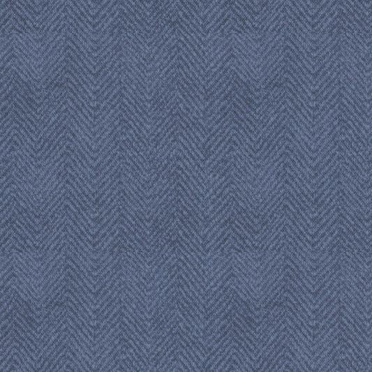 Dusty Blue Herringbone Flannel, Maywood Studio Flannel