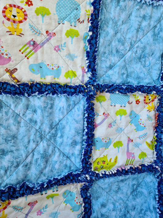 Animal Theme Baby Quilt