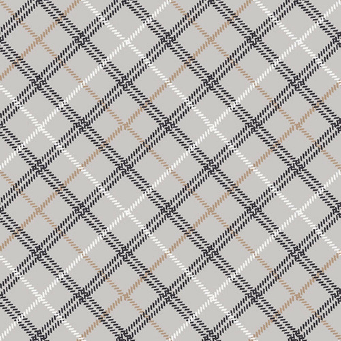 Woodland Whispers Bias Plaid Cotton Quilt Fabric.