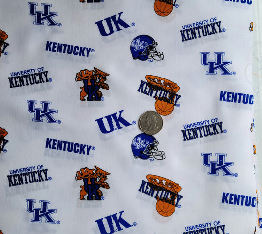 University of Kentucky Wildcats Pre-Cut Cotton Fabric Squares  Pack of 25