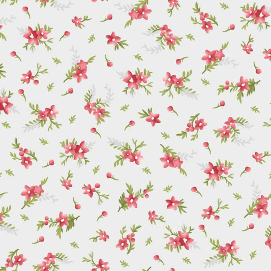 Heather by Maywood Studios Red Floral Quilting Cotton