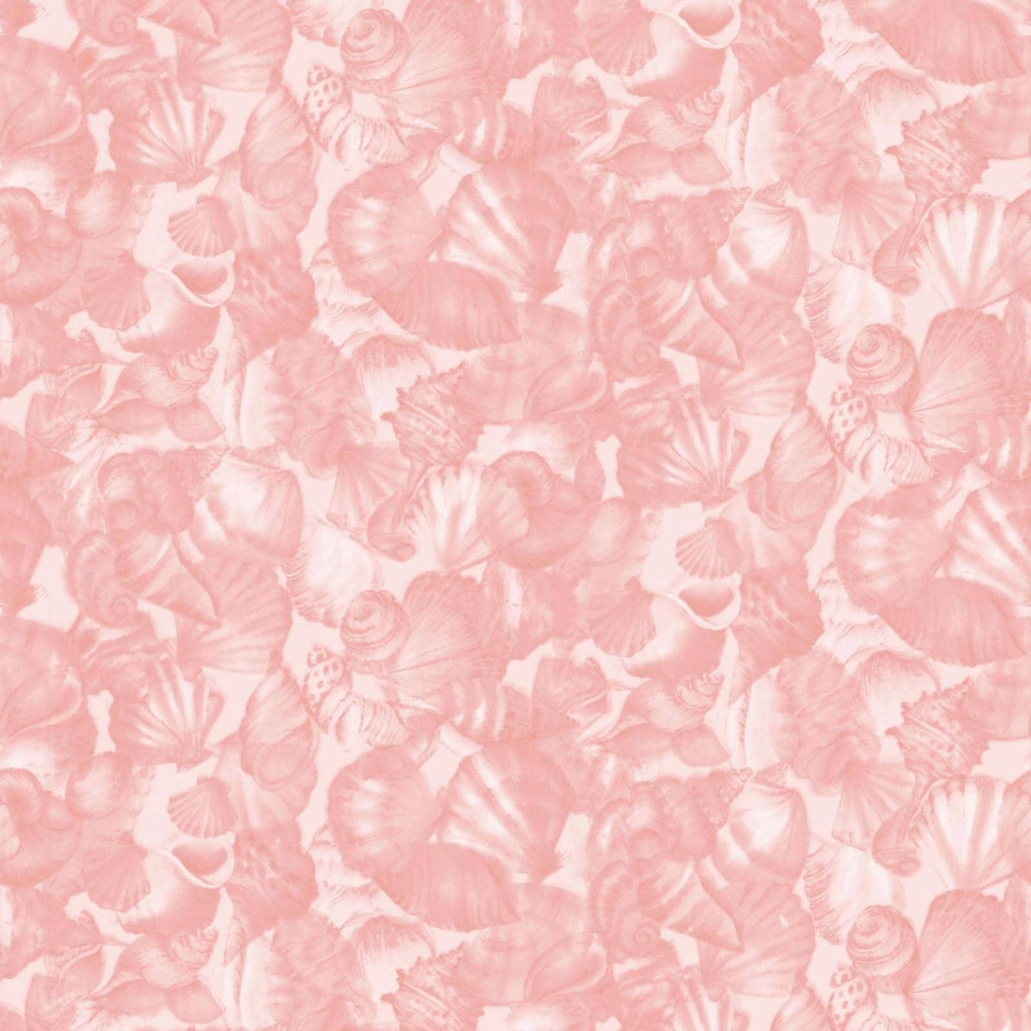 Seascape Coral Seashell Blender Fabric by Maywood Studios