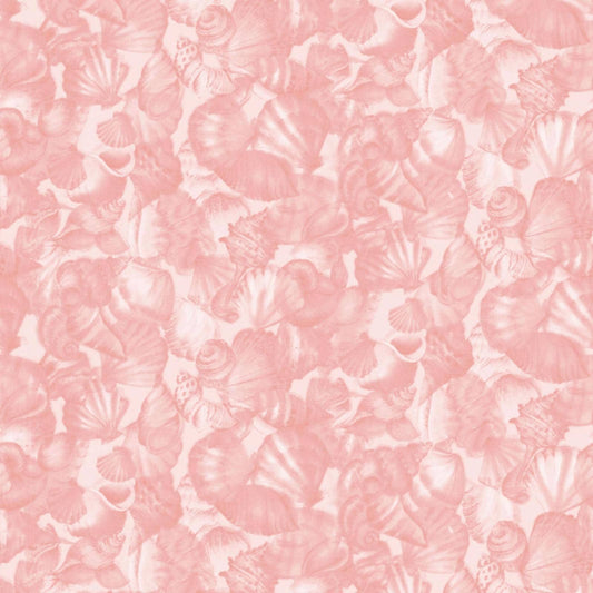 Seascape Coral Seashell Blender Fabric by Maywood Studios