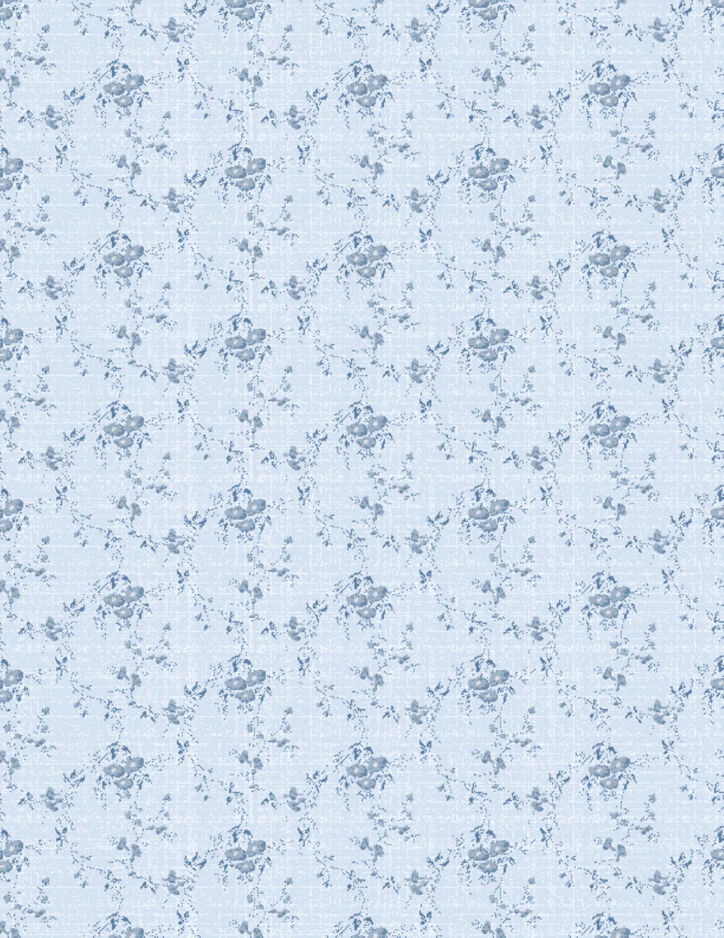 Radiance Collection  Light Denim Floral Paisley by Kaye England for Wilmington Prints